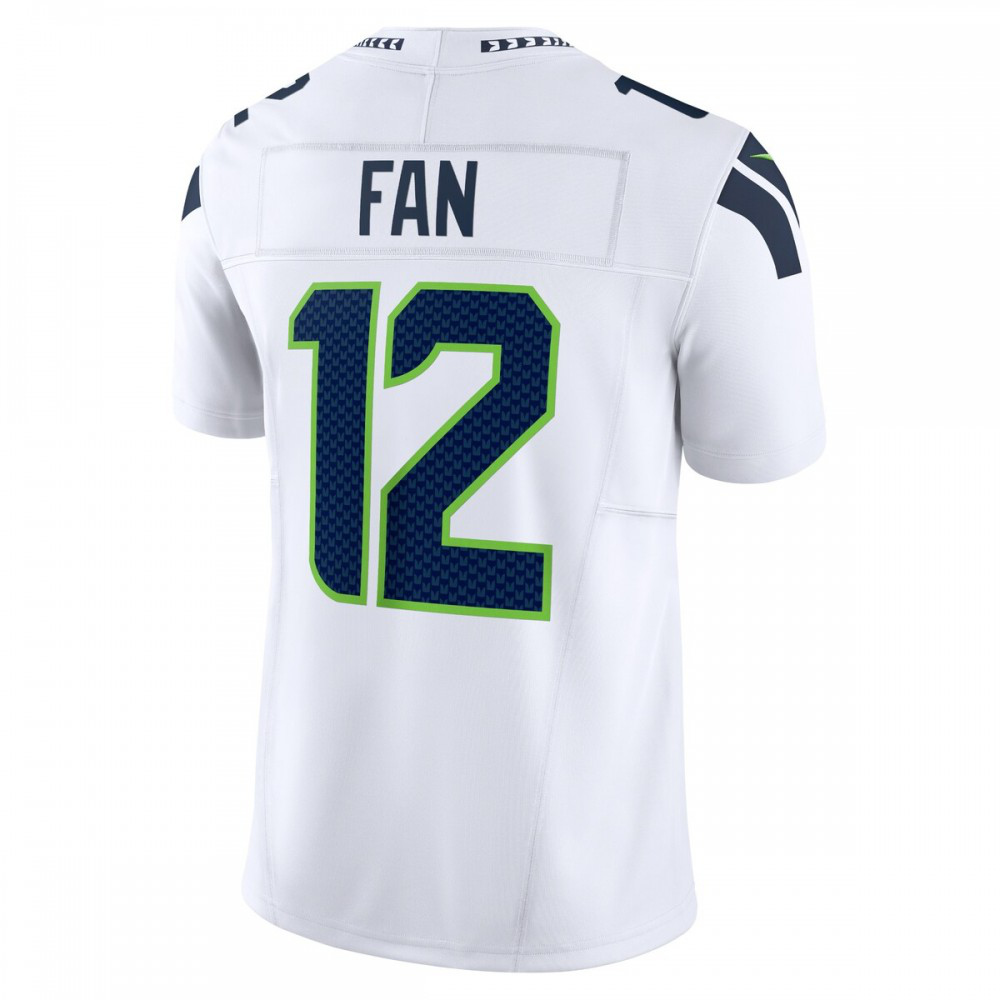 12 Fan Seattle Seahawks Nike Vapor F.U.S.E. Limited Jersey - White-GridironStore